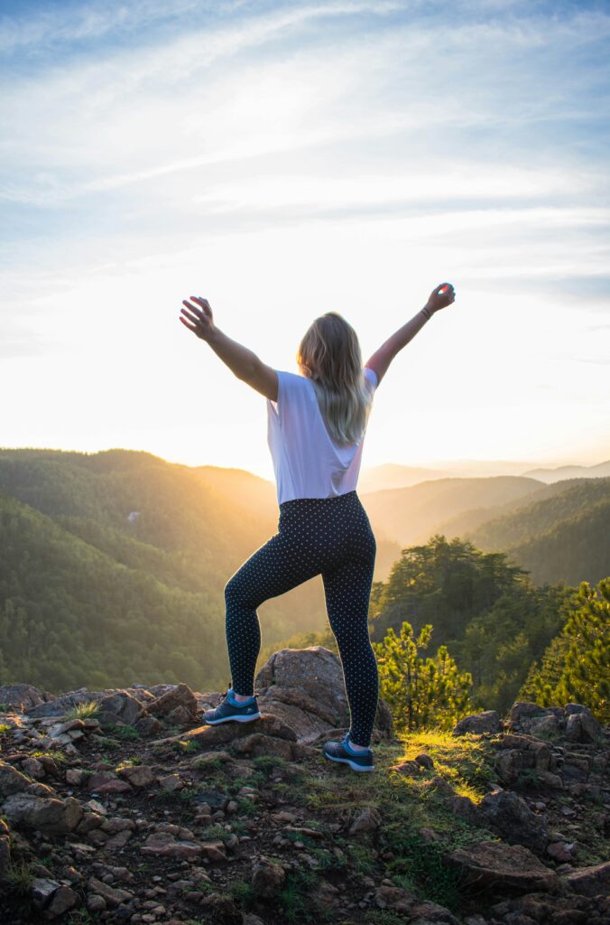 hiking in nature, freedom