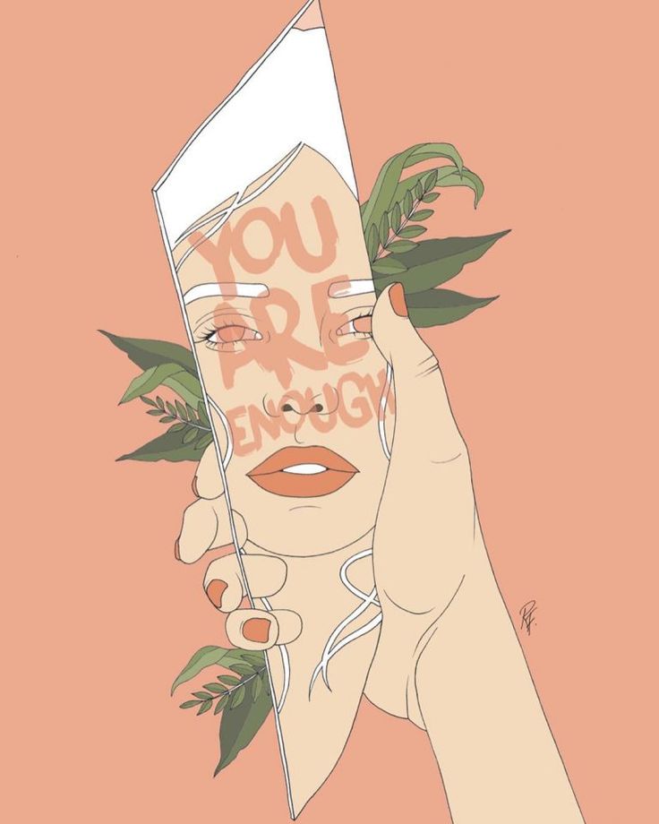 You are enough image, self love, self care, mental health