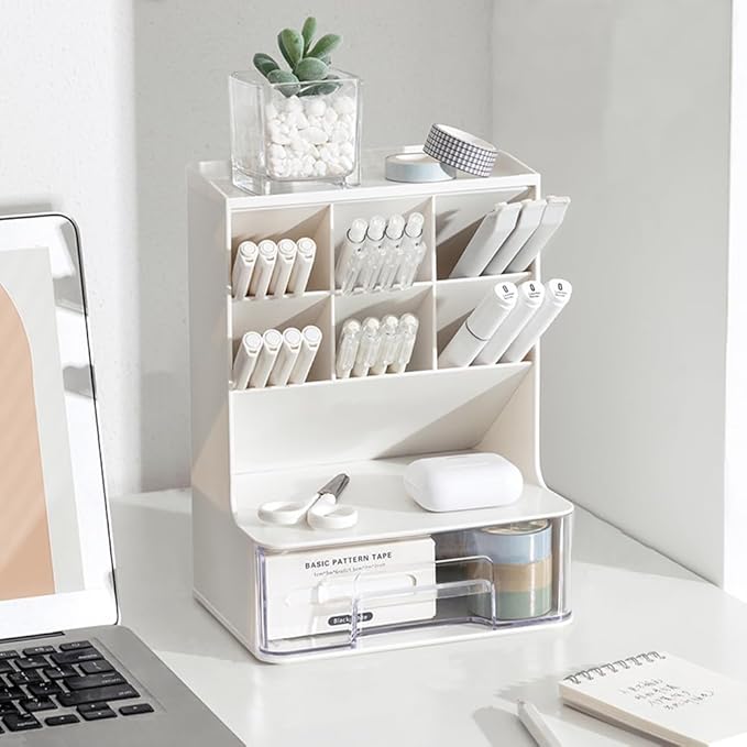 White Stationary Organiser