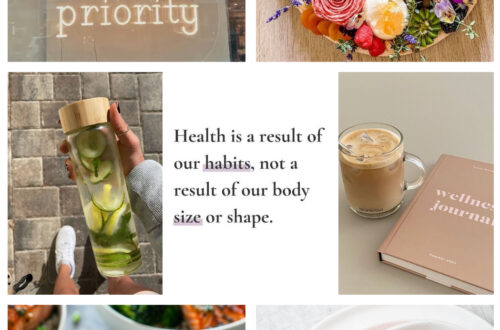 healthy lifestyle collage